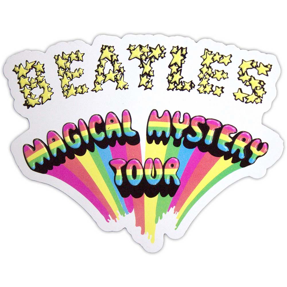 The Beatles - Magical Mystery Tour Logo Embossed Kühlschrankmagnet - M